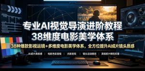 专业AI视觉导演进阶教程,38种爆款影视运镜+多维度电影美学体系,全方位提升AI成片高级感与镜头质感-KJ分享
