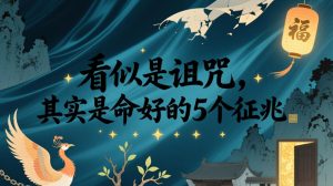 付费文章:看似是诅咒,其实是命好的5个征兆-KJ分享