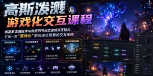高斯泼溅与游戏化交互课程，将高斯泼溅技术与传统的节点式逻辑深度结合，打造一套“游戏化”的沉浸式场景的交互系统-KJ分享