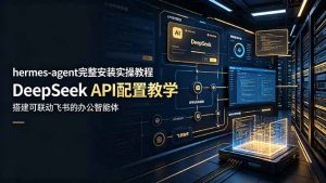 hermes-agent完整安装实操教程，DeepSeek API配置教学，搭建可联动飞书的办公智能体-KJ分享