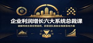 企业利润增长六大系统总裁课：破解传统生意经营困局，获客团队激励全维度落地方案-KJ分享