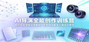 AI导演全能创作训练营:模型底层逻辑深度解析,生图镜头剧本分镜成片教学-KJ分享