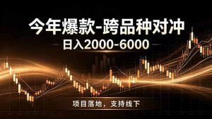 全新跨品种对冲模式上线!日稳定盈利 2000-6000,合规长久可批量放大-KJ分享
