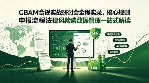 CBAM合规实战研讨会全程实录，核心规则申报流程法律风险碳数据管理一站式解读-KJ分享