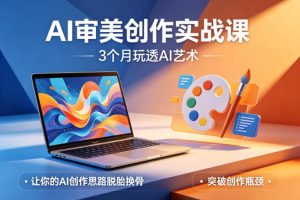 AI审美创作实战课,3个月玩透AI艺术,让你的AI创作思路脱胎换骨,突破创作瓶颈(更新0706)-KJ分享
