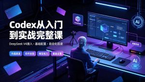 Codex从入门到实战完整课|充值·安装·接入DeepSeek,记忆·插件·Skill·CLI·MCP全拆解-KJ分享