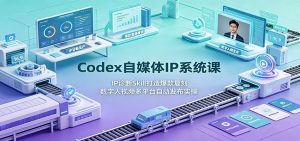 Codex自媒体IP系统课:IP诊断Skill打造爆款复刻,数字人视频多平台自动发布实操-KJ分享