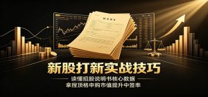 新股打新实战技巧：读懂招股说明书核心数据，拿捏顶格申购市值提升中签率-KJ分享