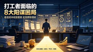 付费文章：打工者面临的8大阳谋困局，看透资本收割套路实现攒钱增收-KJ分享