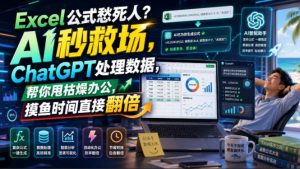 Excel公式愁死人？AI秒救场，ChatGPT处理数据，帮你甩枯燥办公，摸鱼时间直接翻倍【原创双语字幕】-KJ分享
