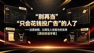 别再当“只会花钱投广告”的人了——这套秘籍,让陌生人抢着为你买单【原创双语字幕】-KJ分享