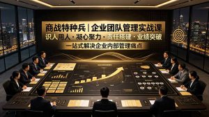 商战特种兵｜企业团队管理实战课：识人用人｜凝心聚力｜责任搭建｜业绩突破，一站式解决企业内部管理痛点-KJ分享