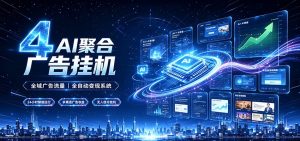 全域广告流量聚合，AI无人挂机稳赚佣金，打造长期稳定被动收入副业-KJ分享