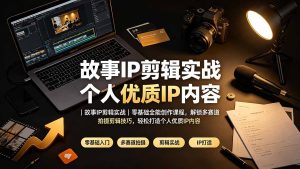 故事IP剪辑实战|零基础全能创作课程,解锁多赛道拍摄剪辑技巧,轻松打造个人优质IP内容-KJ分享