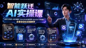 智能跃迁 AI实操课｜扣子工作流小红书图文搭建，cherrystudio知识库openclaw飞书机器人全套自动化实操教学-KJ分享