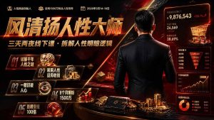 风清扬人性大师-三天两夜3月14-16线下课2026年｜拆解人性明暗逻辑，识人避坑，千万粉涨粉+直播百倍变现实战教学-KJ分享
