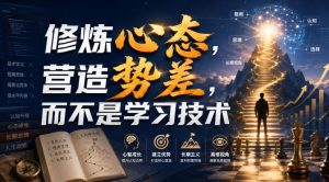 付费文章：修炼心态，营造势差，而不是学习技术-KJ分享