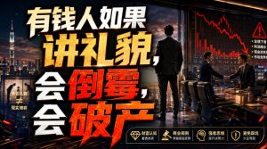 付费文章：有钱人如果讲礼貌，会倒霉，会破产-KJ分享