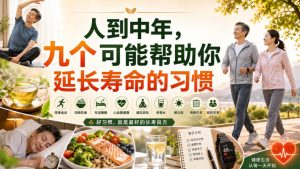 付费文章：人到中年，九个可能帮助你延长寿命的习惯-KJ分享