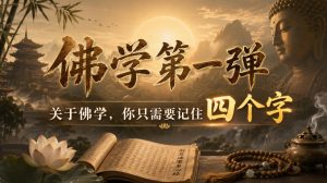付费文章：佛学第一弹，关于佛学，你只需要记住四个字-KJ分享