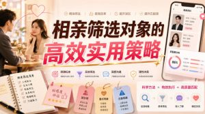 付费文章：相亲筛选对象的高效实用策略-KJ分享