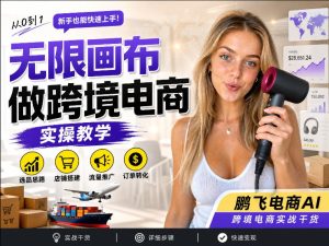 【跨境电商必备】AI无线画布制作商品宣传视频，四步搞定，无线画布工作流，操作简单好上手-KJ分享