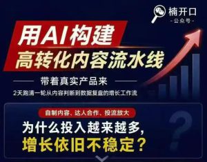 小红书AI内容生产2026年线下课完整现场还原版，用AI构建高转化内容流水线-KJ分享