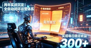 两年实战沉淀|全自动闭环运营体系,实现每日稳定收益300+【揭秘】-KJ分享