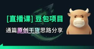 【直播课】原创思路打豆包项目，全是独家思路分析-KJ分享