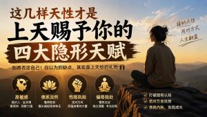 付费文章:这几样天性才是上天赐予你的四大隐形天赋-KJ分享