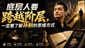 付费文章：底层人要跨越阶层，一定要了解孙割的思维方式-KJ分享