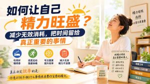 付费文章:如何让自己精力旺盛?减少无效消耗,把时间留给真正重要的事情-KJ分享