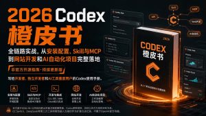 2026Codex橙皮书：全链路实战，从安装配置、Skill与MCP到网站开发和AI自动化项目完整落地-KJ分享