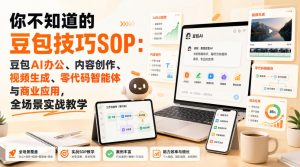 你不知道的豆包技巧SOP:豆包AI办公、内容创作、视频生成、零代码智能体与商业应用,全场景实战教学-KJ分享