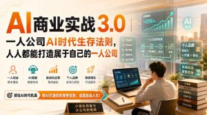 AI商业实战3.0｜一人公司AI时代生存法则，人人都能打造属于自己的一人公司-KJ分享