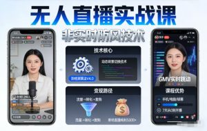 宝子哥无人直播实战课，非实时防风技术，聚焦抖音快手等平台直播带货，轻松开启直播变现之路(更新260908)-KJ分享
