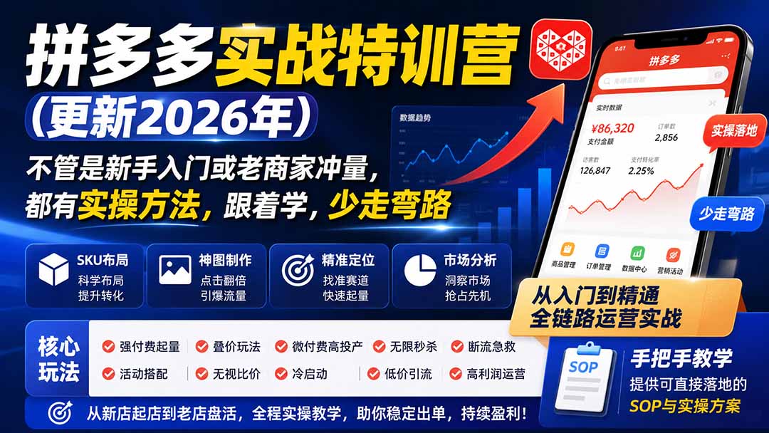 拼多多实战特训营(更新0911-KJ分享