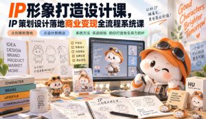 IP形象打造设计课，IP策划设计落地商业变现全流程系统课-KJ分享