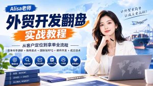 外贸开发翻盘实战教程|从客户定位到拿单全流程+竞争对手调研+独特卖点+国际站RFQ+邮件开发+成交话术-KJ分享