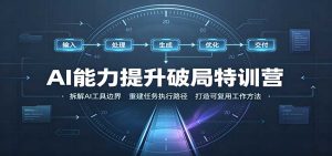 AI能力提升破局特训营：掌握AI交互逻辑，内容创作，搭建工作流-KJ分享