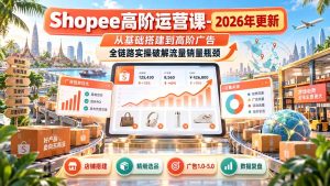 Shopee高阶运营课-更新9月,从基础搭建到高阶广告,全链路实操破解流量销量瓶颈-KJ分享