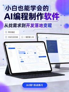 手把手教会你ai编程制作软件到变现全路径，零基础小白轻松上手，从找需求到开发落地变现【揭秘】-KJ分享