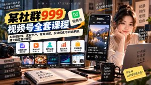 【无水印】某社群999视频号全套课程:AI剧情创作、素材生产、账号运营、投流优化与后端承接,建立稳定变现模型-KJ分享