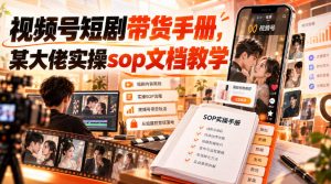 视频号短剧带货手册，某大佬实操sop文档教学-KJ分享