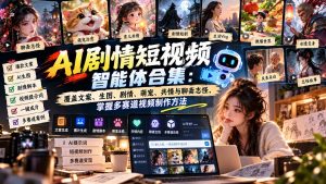 【无水印】AI剧情短视频智能体合集：覆盖文案、生图、剧情、萌宠、共情与聊斋志怪，掌握多赛道视频制作方法-KJ分享