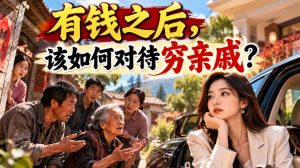 某公众号付费文章：有钱之后，该如何对待穷亲戚？-KJ分享
