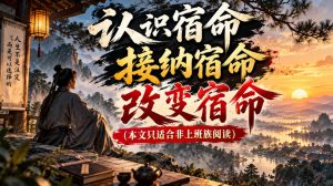 某公众号付费文章:认识宿命,接纳宿命,改变宿命(本文只适合非上班族阅读)-KJ分享