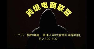 跨境电商联营,一个不一样的电商,普通人可操作日入300-500+-KJ分享