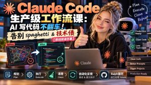Claude Code 生产级工作流课：AI 写代码不翻车！告别 spaghetti & 技术债【原创双语字幕】-KJ分享