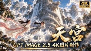 GPT Image 2.5实测！4K到底多清楚？皮肤、手指、修图与天宫场景全面测试-KJ分享